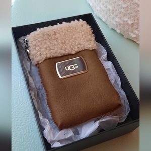 UGG Australia Brand Fur-Lined Keychain Pouch